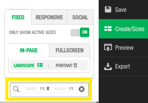 Filtering Sizes